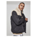 Urban Classics Sherpa Mix Boxy Puffer Jacket blk/darksand