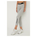 Legíny Napapijri M-Box Leggings 4 dámské, šedá barva, s potiskem, NP0A4GKT1601