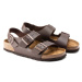 Sandály Birkenstock Milano pánské, hnědá barva, 34701