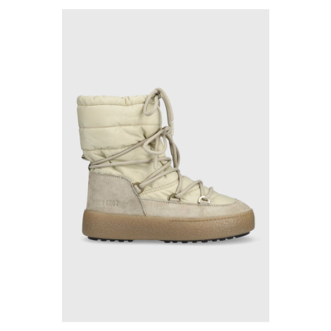 Sněhule Moon Boot Ltrack Suede Nylon béžová barva, 24500200.SAND-SAND