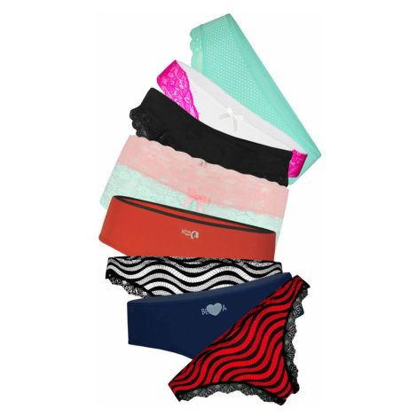 Mix dámské kalhotky - výprodej 3pack vícebarevná HD Fashion