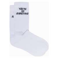Ombre Pánské ponožky Algot bílá Bílá