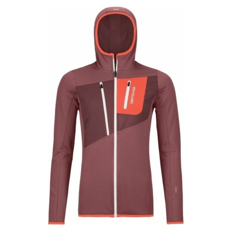 Ortovox Fleece Grid Hoody W Mountain Rose Outdoorová mikina