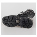 boty kožené dámské - Metal Boots Black - NEW ROCK - M.391-S1