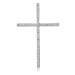 Beneto Stříbrný přívěsek se zirkony Křížek AGH590