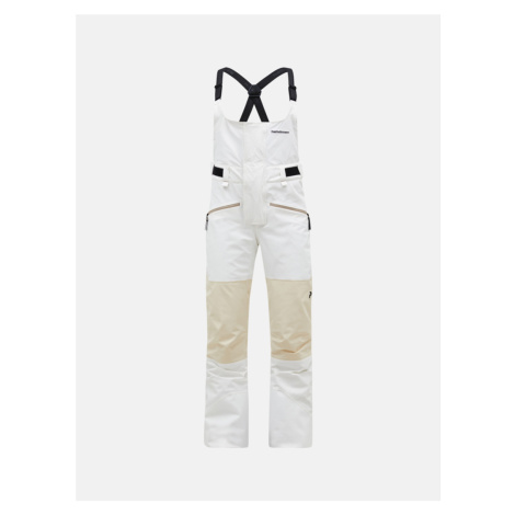 Kalhoty peak performance w 2l stretch bib pants offwhite