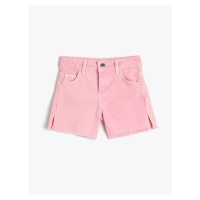 Koton 3skg40067ad Girls' Denim & Canvas Shorts Pink