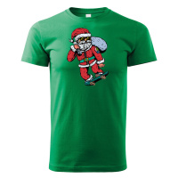 Dětské triko Santa Claus na skateboardu - vtipné vánoční triko