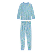 lupilu® Dívčí pyžamo s BIO bavlnou (modrá vzorovaná)
