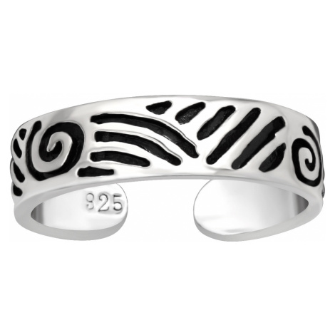 OLIVIE Stříbrný prsten NA NOHU 5431