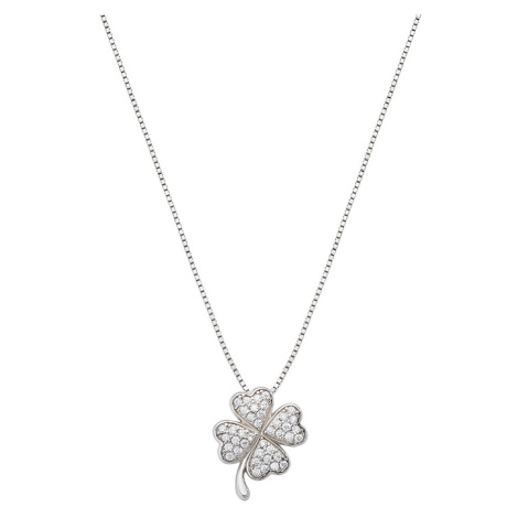 Amen Nadčasový stříbrný náhrdelník pro štěstí Luck CLPQUBBZ (řetízek, přívěsek)