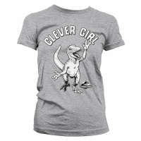 Jurský Park tričko, Clever Girl Girly Grey, dámské