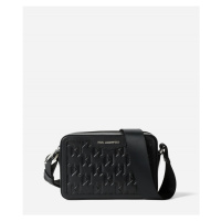 Crossbody karl lagerfeld k/loom lea camera bag černá