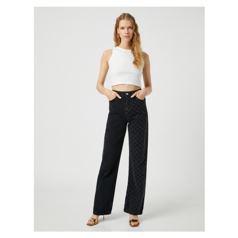 Koton Color Block Jeans Straight Leg - Nora Jean