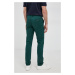 Kalhoty Polo Ralph Lauren pánské, zelená barva, přiléhavé