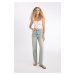 DEFACTO 90's Wide Leg High Waist Long Jean Washed Trousers