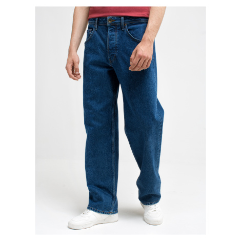 Big Star Man's Loose Trousers Denim 190058 Dark Denim-500