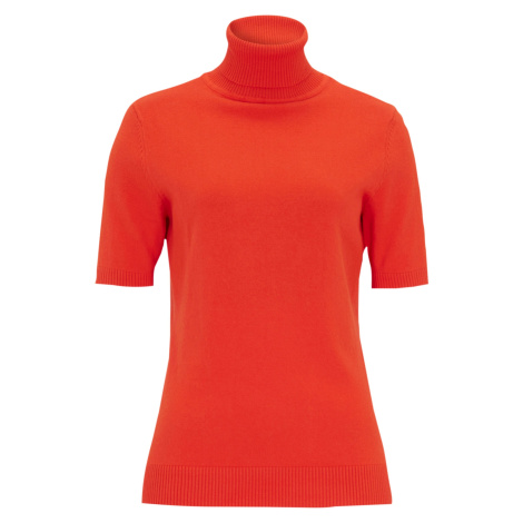 Bonprix BPC SELECTION svetr s krátkým rukávem Barva: Oranžová, Mezinárodní