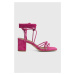 Semišové sandály Alohas Paloma růžová barva, S00083.20