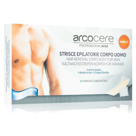 Arcocere Professional Wax voskové epilační pásky pro muže 6 ks