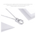 Geometrický set ze stříbra náušnice a náhrdelník SCE1016 LOAMOER
