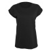 Tričko Ladies Extended Shoulder Tee - black