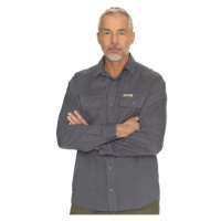 BUSHMAN LANAI Pánská košile s dlouhým rukávem, tmavě šedá, velikost
