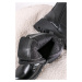 Černé kotníkové šněrovací boty Nienke