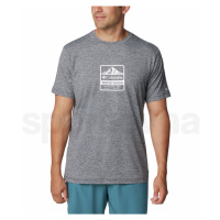Columbia Kwick Hike™ Graphic SS Tee M 2071763010 - black heather/tested tough pdx