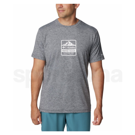 Columbia Kwick Hike™ Graphic SS Tee M 2071763010 - black heather/tested tough pdx