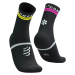 Compressport Pro Marathon V2.0 Black/Safety Yellow/Neon Pink T4 Běžecké ponožky