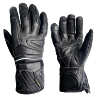 MTHDR kožené rukavice WARC černá