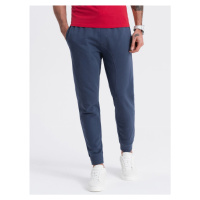 Men's jogger sweatpants - navy blue V4 OM-PABS-0173