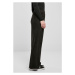 Dámské Urban Classics Velvet Rib Straight Sweat Pants - černé