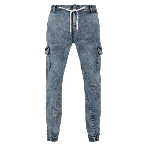 Pánské jeansy Denim Cargo Jogging Pants - light skyblue washed Urban Classics