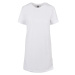 Ladies Recycled Cotton Boxy Tee Dress - white