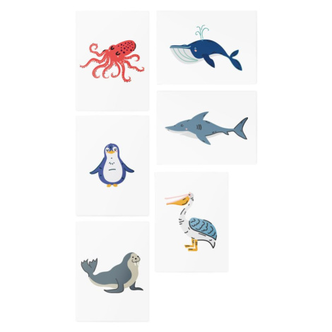 TATTonMe AR Set Ocean Animals tetování pro děti 3 y+ 6 ks