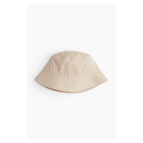 H & M - Bavlněný klobouk bucket - béžová H&M