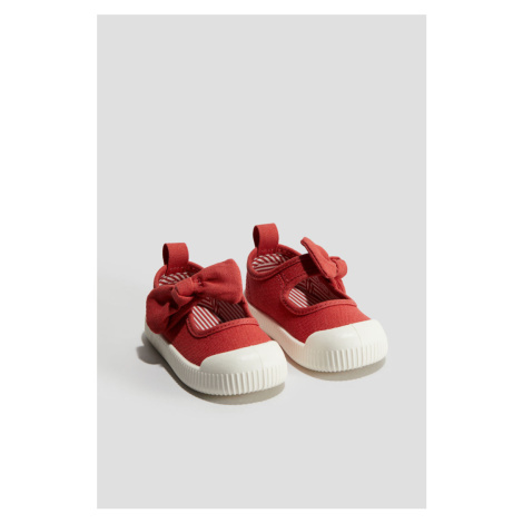 H & M - Bavlněné sandály - červená H&M
