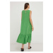 Šaty Answear Lab zelená barva, midi