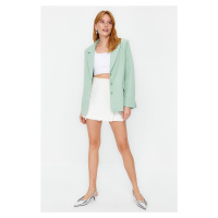 Trendyol Mint Regular Lined Buttoned Woven Blazer Jacket