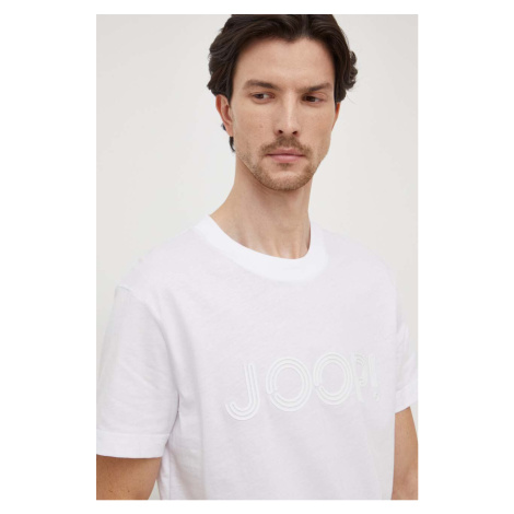 Bavlněné tričko Joop! Byron bílá barva, s potiskem, 3004105910009420
