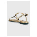 Kožené sandály Patrizia Pepe dámské, zlatá barva, 8X0025 L031 Y442