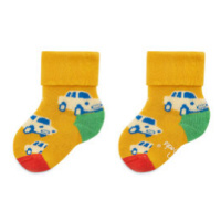 Sada 2 párů dětských vysokých ponožek Happy Socks