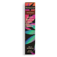 Makeup Revolution Hemp Oil Eyebrow Gel - Medium Brown Hnědá