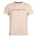 Tommy Hilfiger CN SS TEE LOGO Pánské tričko, béžová, velikost