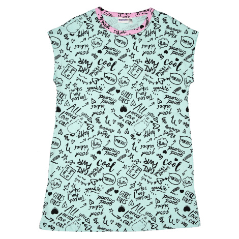 Dívčí noční košile - Winkiki WJG 92621, zelinkavá Barva: Zelinkavá