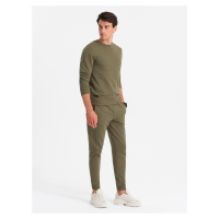 Pánská bavlněná tepláková souprava BASIC mikina + tepláky Ombre Clothing