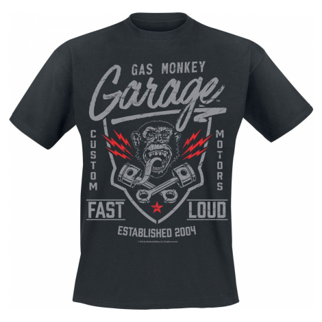 Gas Monkey Garage Fast'n Loud Tričko černá
