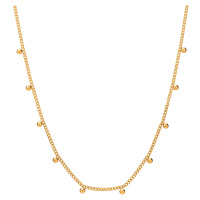 Troli Módní pozlacený náhrdelník s korálky